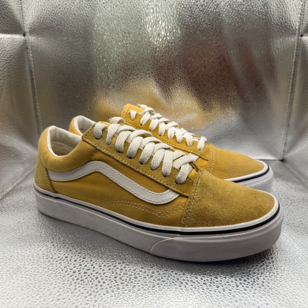 Size 7M/8.5W Vans‎ Old Skool Glow Yellow Unisex Suede Canvas Skate Shoes 751505